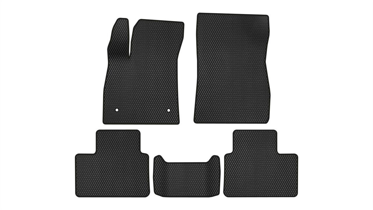 EVAtech RT42021C5RD2RBB Floor mats for Renault Talisman (2015-), black RT42021C5RD2RBB