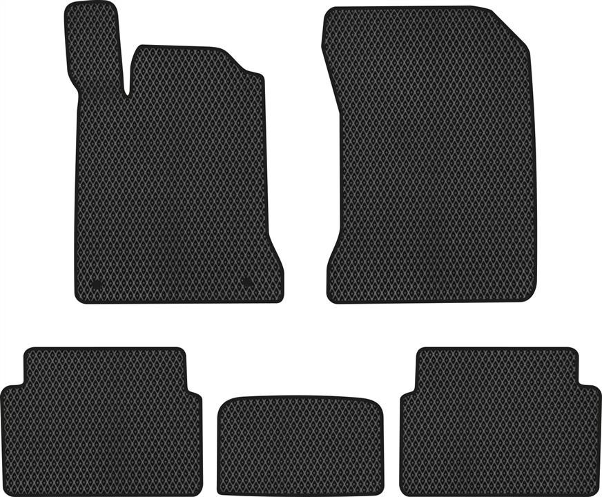 EVAtech RT12252C5RN2RBB Floor mats for Renault Laguna (2010-2015), black RT12252C5RN2RBB