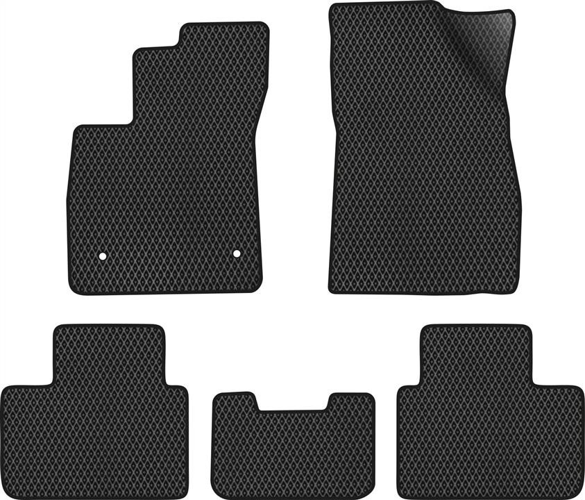 EVAtech RT11908CB5RD2RBB Floor mats for Renault Talisman (2015-), black RT11908CB5RD2RBB