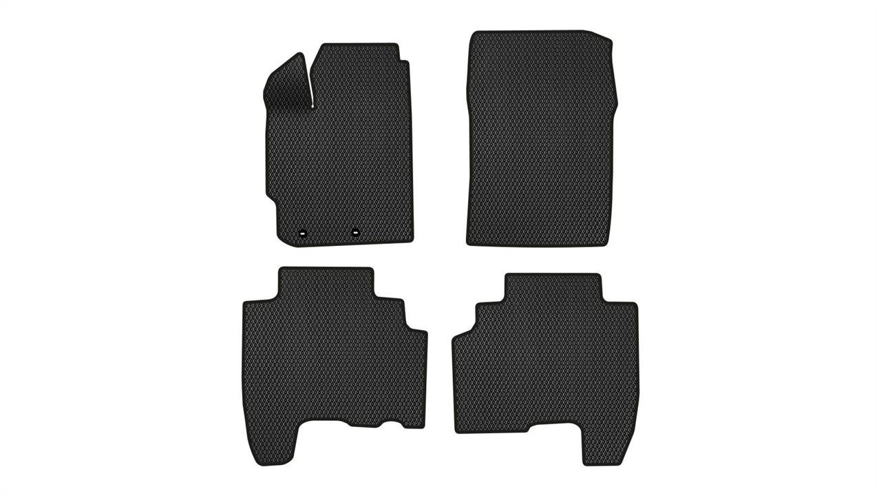 EVAtech TY42400PC4TL2RBB Floor mats for Toyota Verso-S (2009-2018), black TY42400PC4TL2RBB