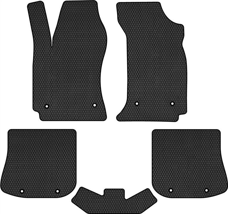 EVAtech AU32726CV5AV8RBB Floor mats for Audi A4 (1999-2000), black AU32726CV5AV8RBB