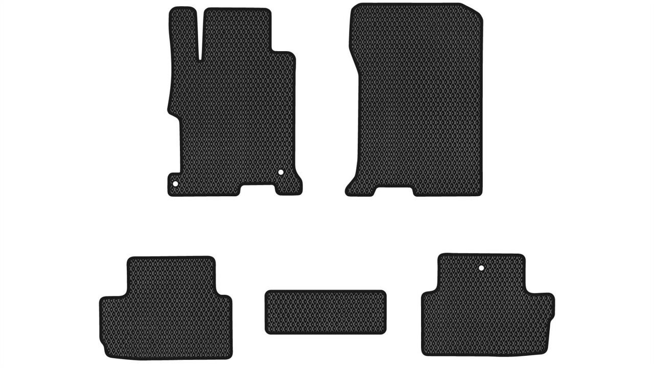 EVAtech HA51301C5TL3RBB Floor mats for Honda Accord (2012-2017), black HA51301C5TL3RBB