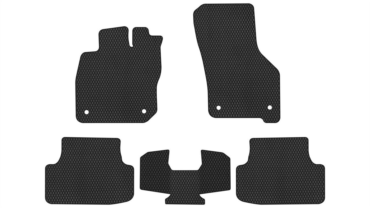 EVAtech VW51003CG5AV4RBB Floor mats for Volkswagen Golf (2019-), black VW51003CG5AV4RBB