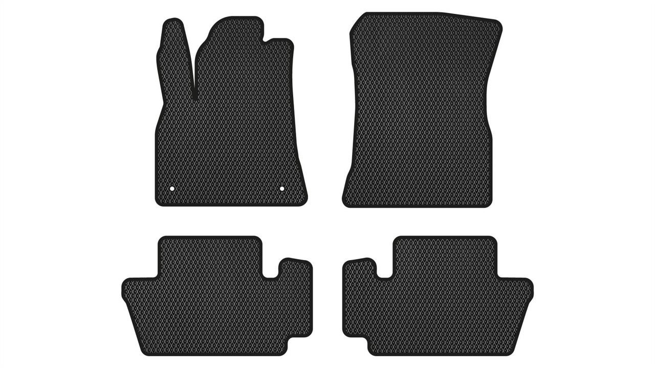 EVAtech PT3340P4CP2RBBP Floor mats for Peugeot 3008 (2009-2016), black PT3340P4CP2RBBP