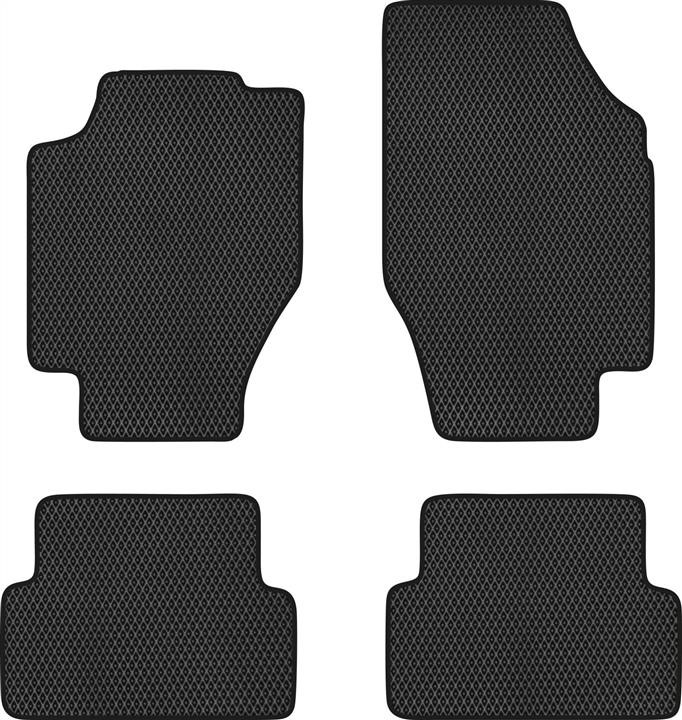 EVAtech PT22035PG4RBB Floor mats for Peugeot 307 CC (2001-2008), black PT22035PG4RBB