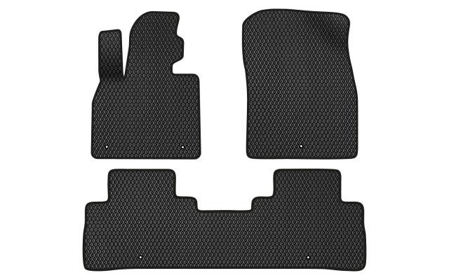 EVAtech KI23049Z3LA5RBB Floor mats for Kia Telluride (2019-), black KI23049Z3LA5RBB