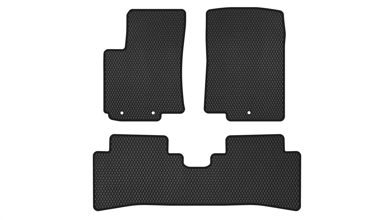 EVAtech KI3321ZB3LP3RBB Floor mats for Kia Rio (2011-2017), black KI3321ZB3LP3RBB