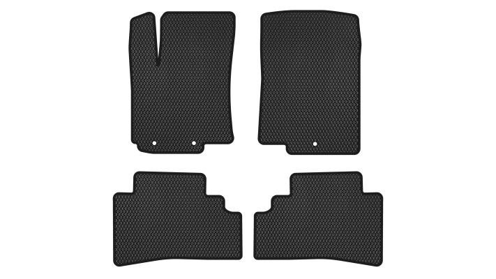 EVAtech KI32965PC4LA3RBB Floor mats for Kia Rio (2011-2017), black KI32965PC4LA3RBB