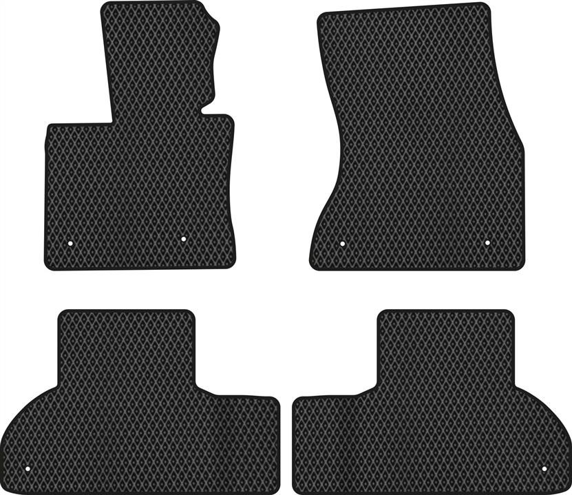 EVAtech BM32182PBC4LS6RBB Floor mats for BMW X5 (2013-2018), black BM32182PBC4LS6RBB
