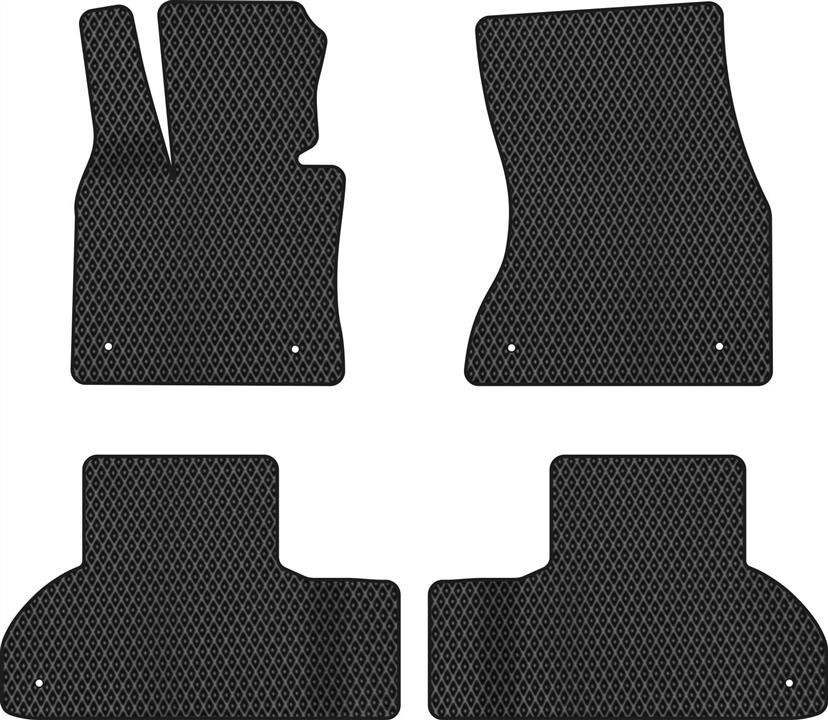 EVAtech BM32182PC4LS6RBB Floor mats for BMW X5 (2013-2018), black BM32182PC4LS6RBB