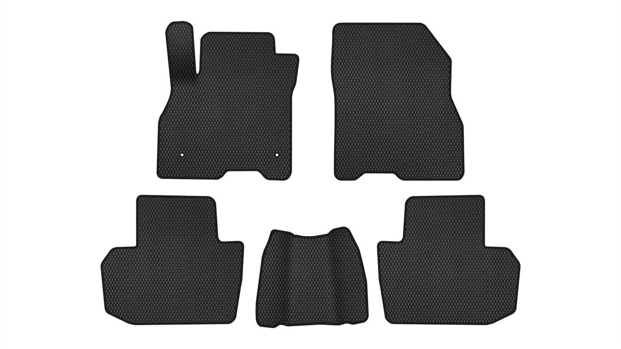 EVAtech NS1687CV5RBB Floor mats for Nissan Leaf (2010-2017), black NS1687CV5RBB