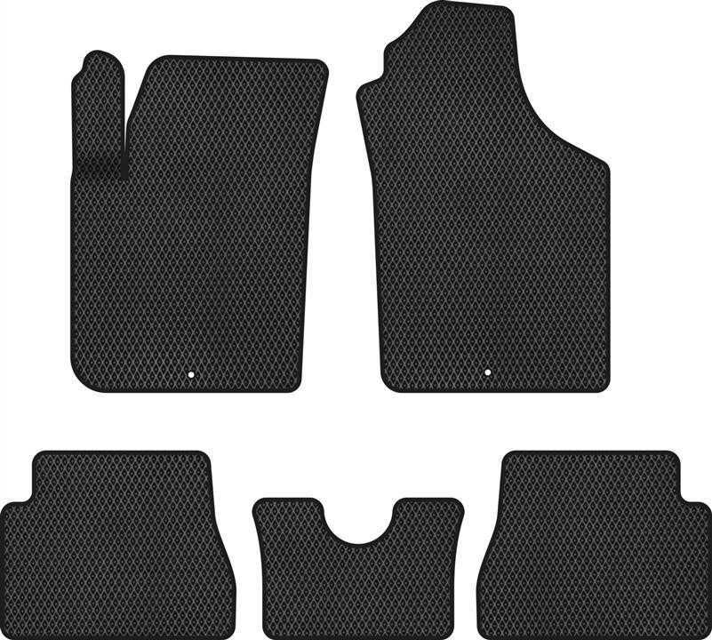 EVAtech KI31813CV5LA2RBB Floor mats for Kia Picanto (2004-2011), black KI31813CV5LA2RBB