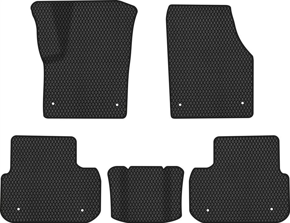EVAtech LR1566CE5LA8RBB Floor mats for Land Rover Discovery Sport (2014-2019), black LR1566CE5LA8RBB