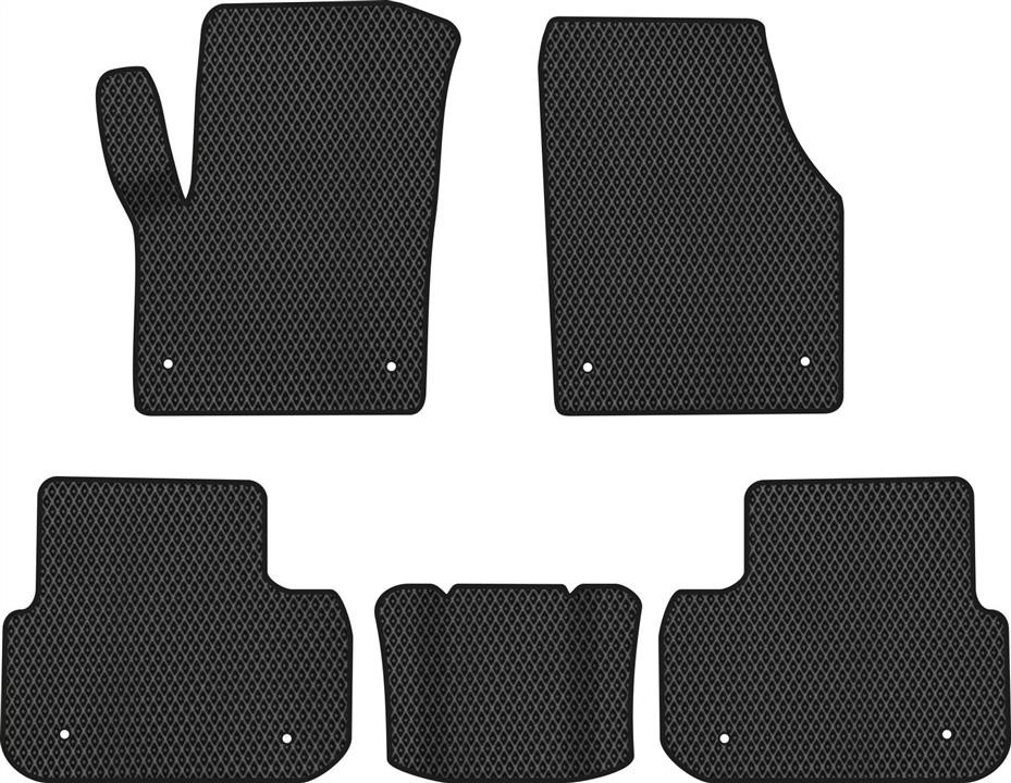 EVAtech LR1566CV5LA8RBB Floor mats for Land Rover Discovery Sport (2014-2019), black LR1566CV5LA8RBB