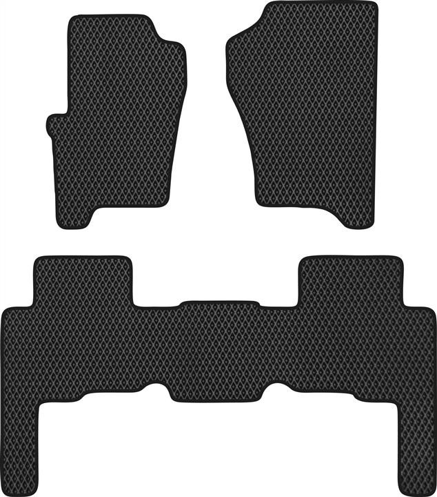 EVAtech LR21887ZB3RBB Floor mats for Land Rover Discovery 3 (2004-2009), black LR21887ZB3RBB