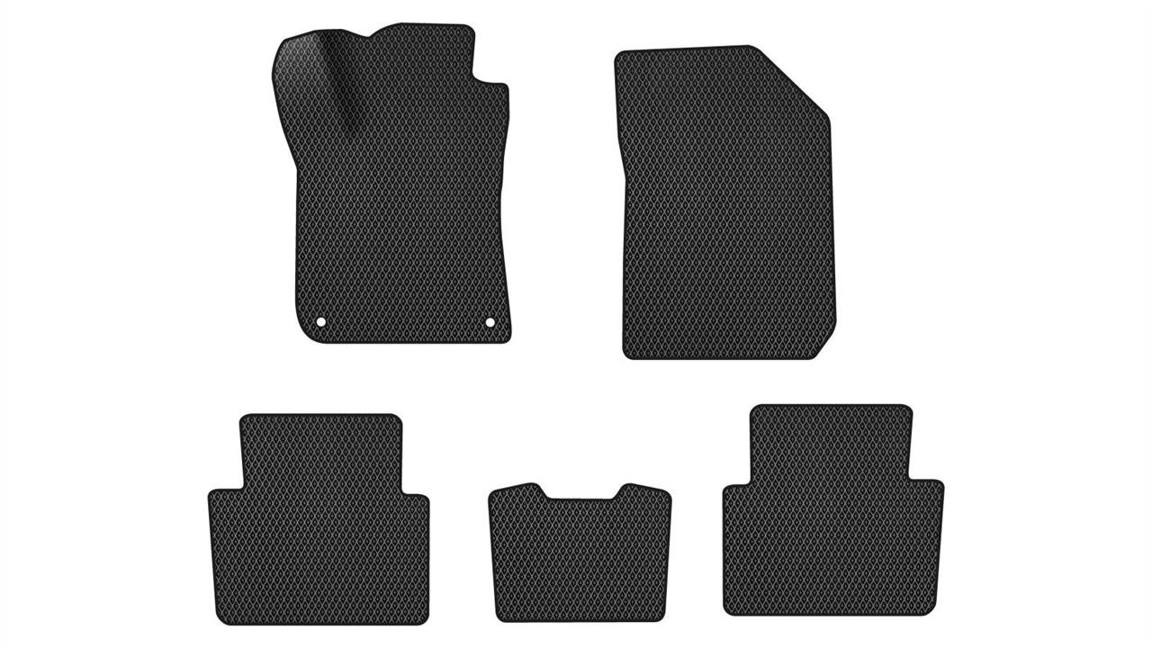 EVAtech PT1825CE5CP2RBB Floor mats for Peugeot 308 (2014-2021), black PT1825CE5CP2RBB
