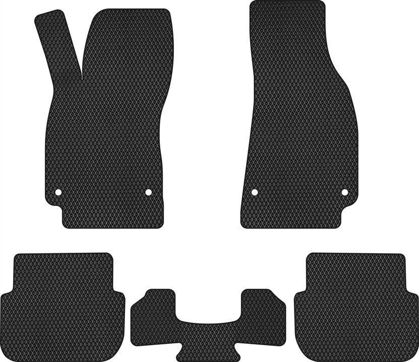 EVAtech AU32410CV5AV4RBB Floor mats for Audi A6 (2004-2008), black AU32410CV5AV4RBB