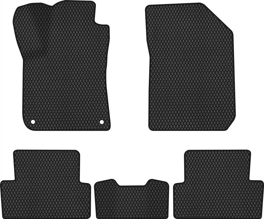 EVAtech PT11805CE5AV2RBB Floor mats for Peugeot 308 (2014-2021), black PT11805CE5AV2RBB