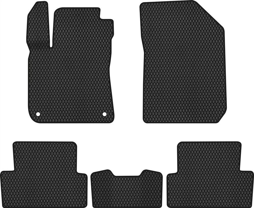 EVAtech PT11805CV5AV2RBB Floor mats for Peugeot 308 (2014-2021), black PT11805CV5AV2RBB