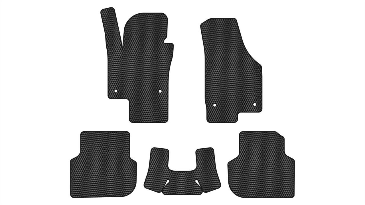 EVAtech VW3288CV5AV4RBBE Floor mats for Volkswagen Jetta (2010-2018), black VW3288CV5AV4RBBE