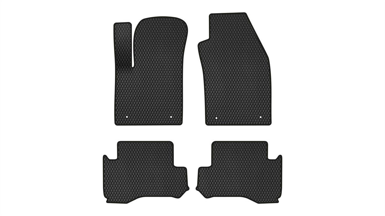 EVAtech FT42487PVC4LS4RBB Floor mats for Fiat 500e (2013-2020), black FT42487PVC4LS4RBB