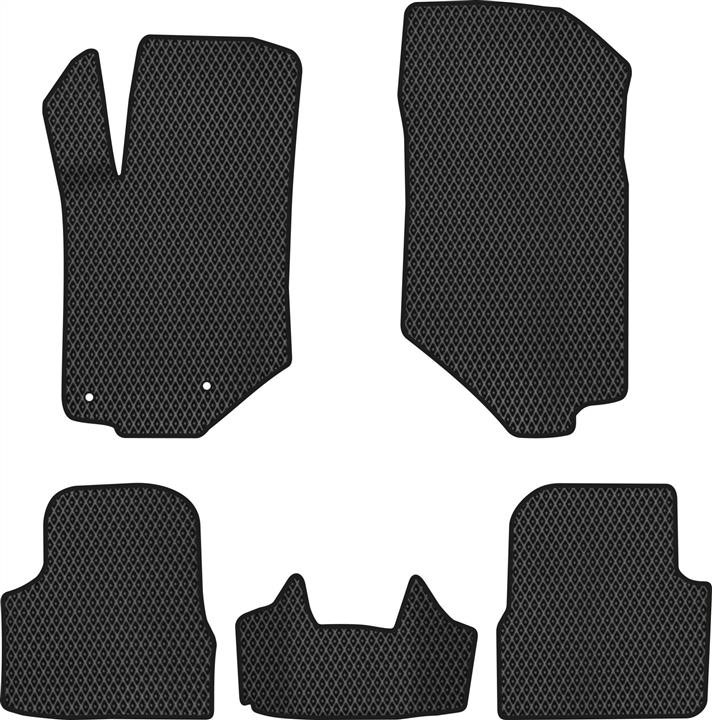 EVAtech PT11993C5CP2RBB Floor mats for Peugeot 208 (2019-), black PT11993C5CP2RBB