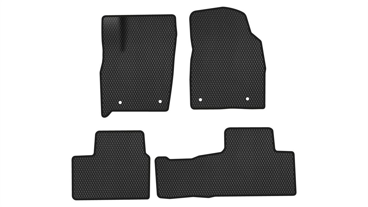 EVAtech DE41638PDR4TL4RBB Floor mats for Dodge Durango (2014-), black DE41638PDR4TL4RBB
