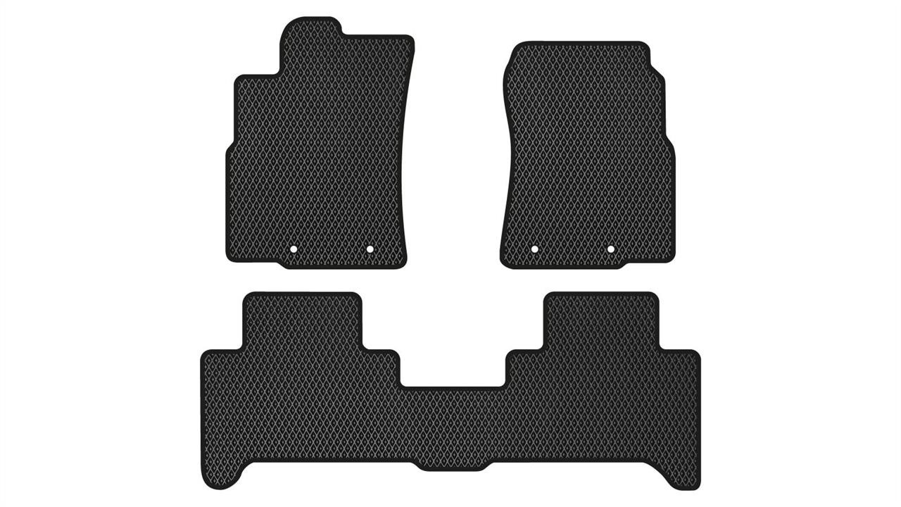 EVAtech TY21060ZB3TL4RBB Floor mats for Toyota FJ Cruiser (2006-2018), black TY21060ZB3TL4RBB
