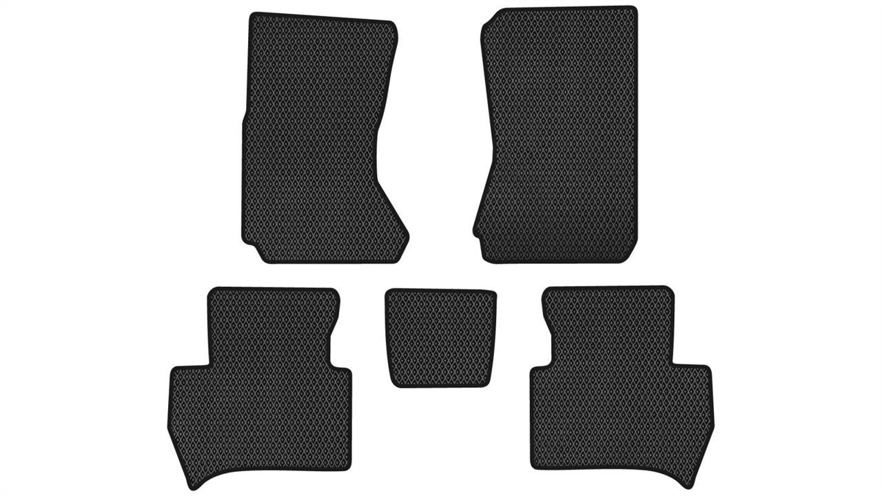 EVAtech DU11395CB5RBB Floor mats for Daihatsu Terios (1997-2006), black DU11395CB5RBB