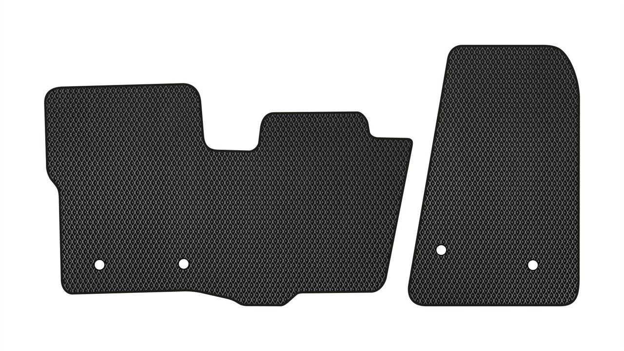 EVAtech FD12546AB2FC4RBB Floor mats for Ford Transit (2014-), black FD12546AB2FC4RBB