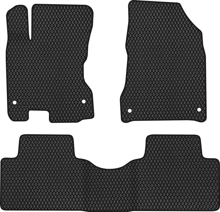 EVAtech RT11166ZV3AV4RBB Floor mats for Renault Koleos (2008-2016), black RT11166ZV3AV4RBB