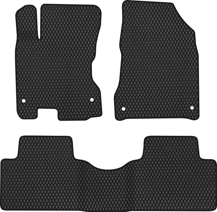 EVAtech RT12113ZV3FC4RBB Floor mats for Renault Koleos (2008-2016), black RT12113ZV3FC4RBB