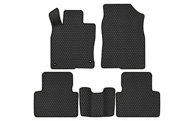 EVAtech HA1675CV5TL2RBBP Floor mats for Honda Civic (2015-2021), black HA1675CV5TL2RBBP