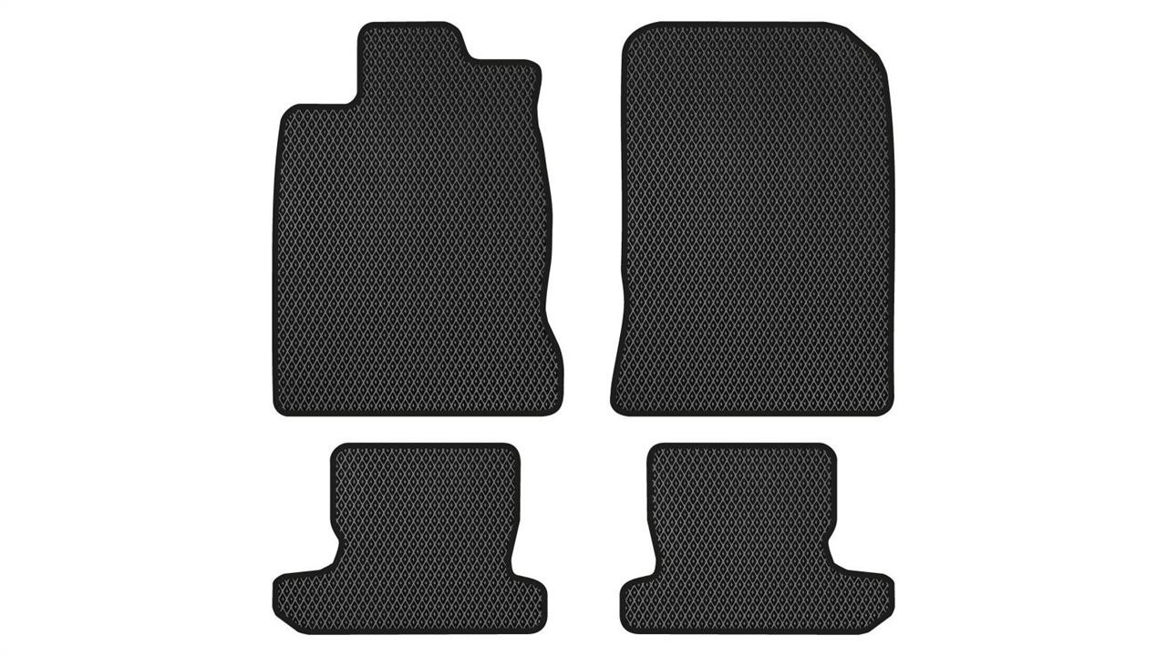 EVAtech HA21200PB4RBBE Floor mats for Honda CR-Z (2010-2016), black HA21200PB4RBBE