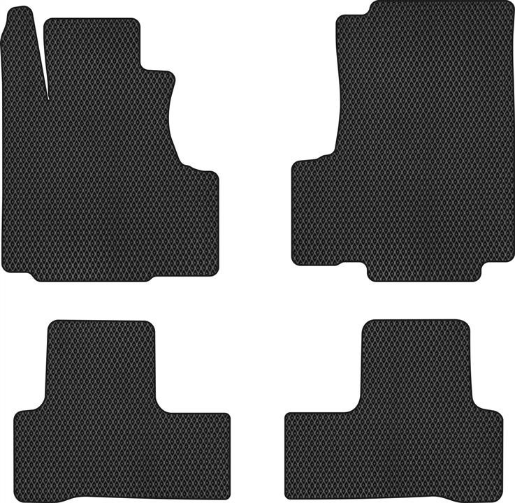 EVAtech HA31643PC4RBB Floor mats for Honda CR-V (2007-2012), black HA31643PC4RBB