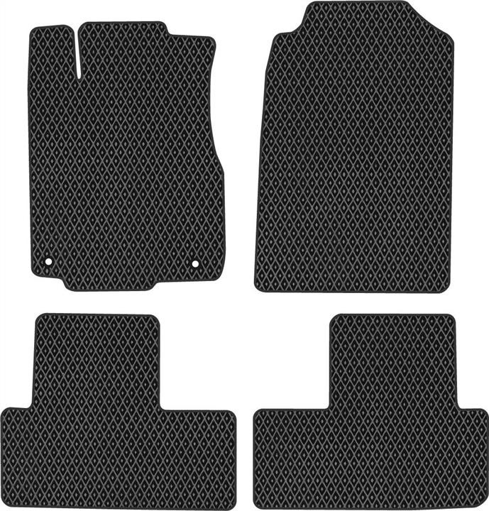 EVAtech HA1168PC4TL2RBB Floor mats for Honda CR-V (2012-2017), black HA1168PC4TL2RBB