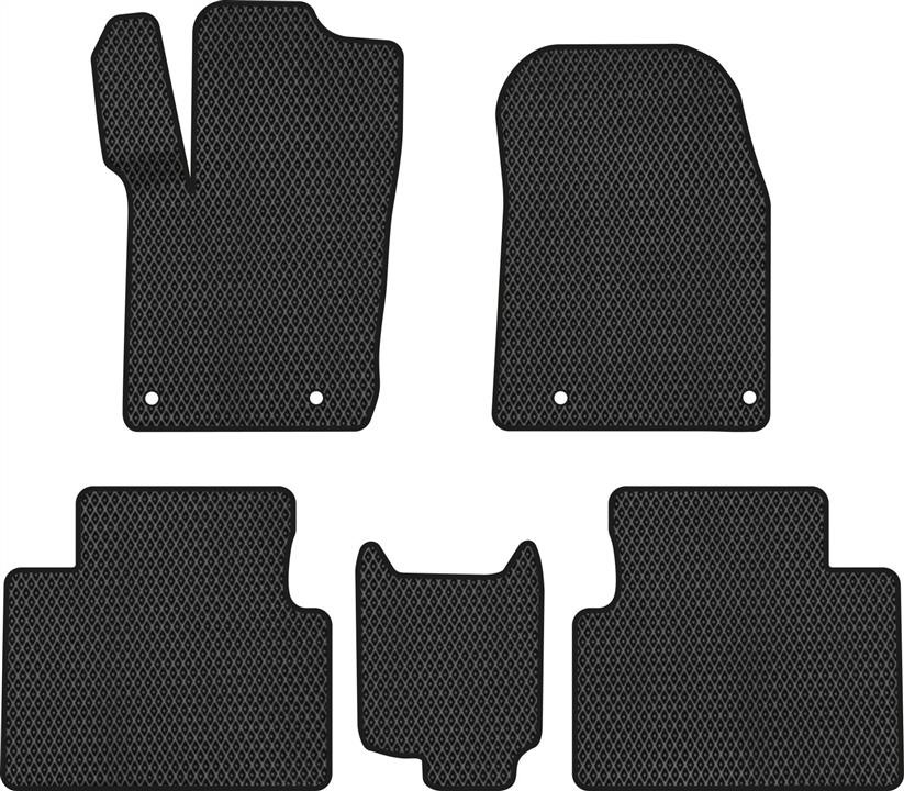 EVAtech JP32083C5OU4RBB Floor mats for Jeep Grand Cherokee (2013-), black JP32083C5OU4RBB
