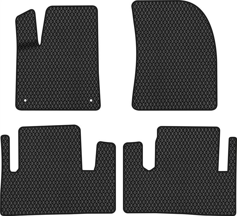 EVAtech CN22625PVC4AV2RBB Floor mats for Citroen Grand C4 Picasso (2013-2018), black CN22625PVC4AV2RBB