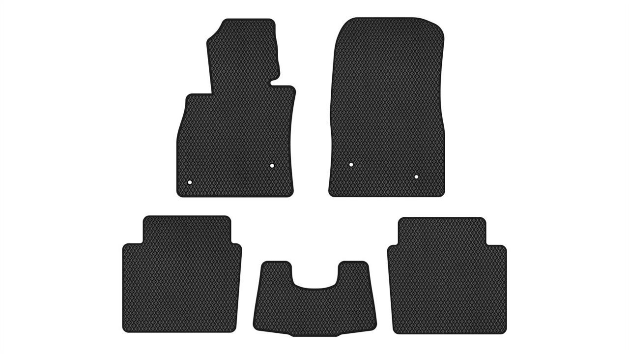 EVAtech MZ31799CB5VL4RBB Floor mats for Mazda 6 (2012-2017), black MZ31799CB5VL4RBB