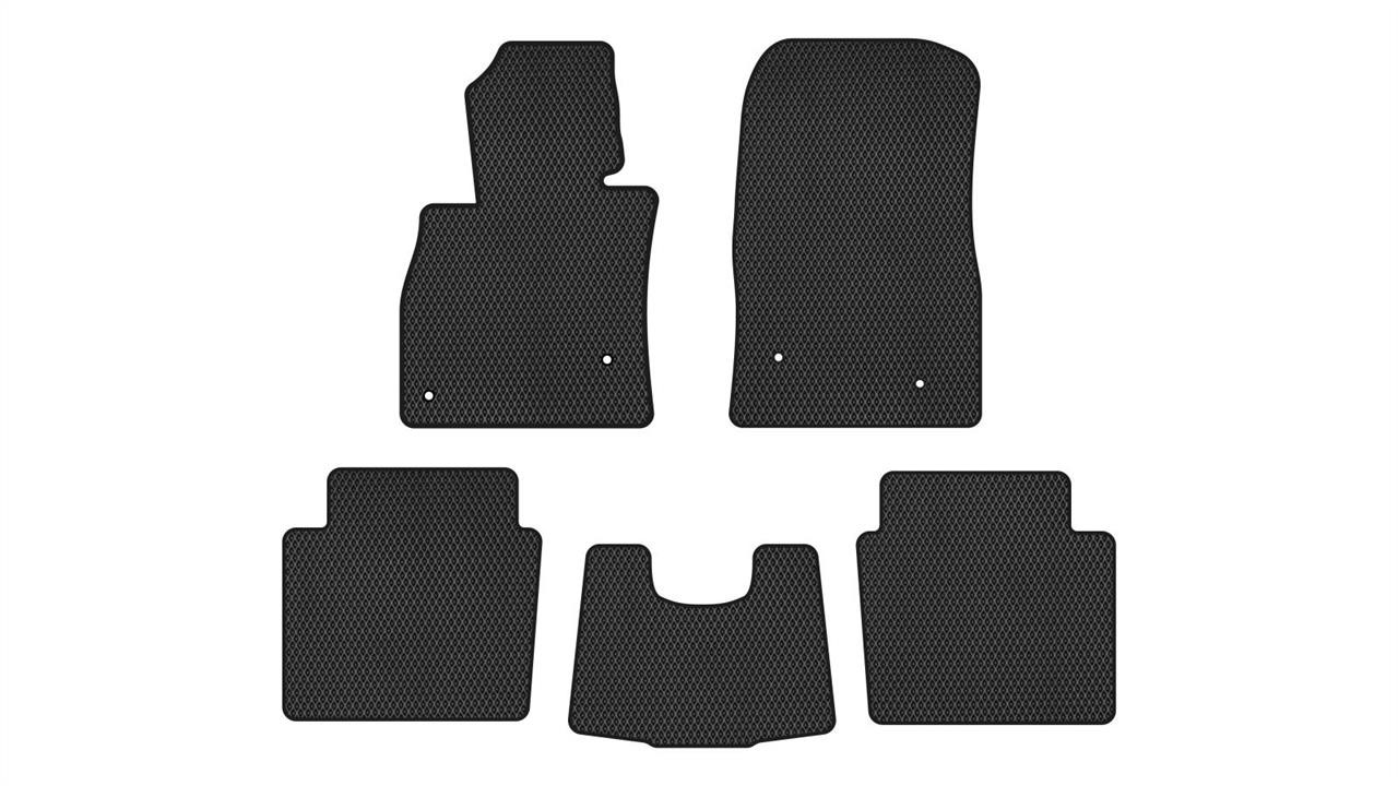 EVAtech MZ3148CB5VL4RBB Floor mats for Mazda 6 (2012-2017), black MZ3148CB5VL4RBB