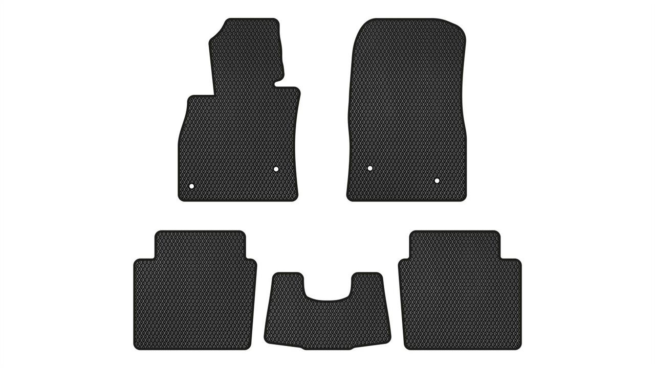 EVAtech MZ32325CB5VL4RBB Floor mats for Mazda 6 (2012-2017), black MZ32325CB5VL4RBB
