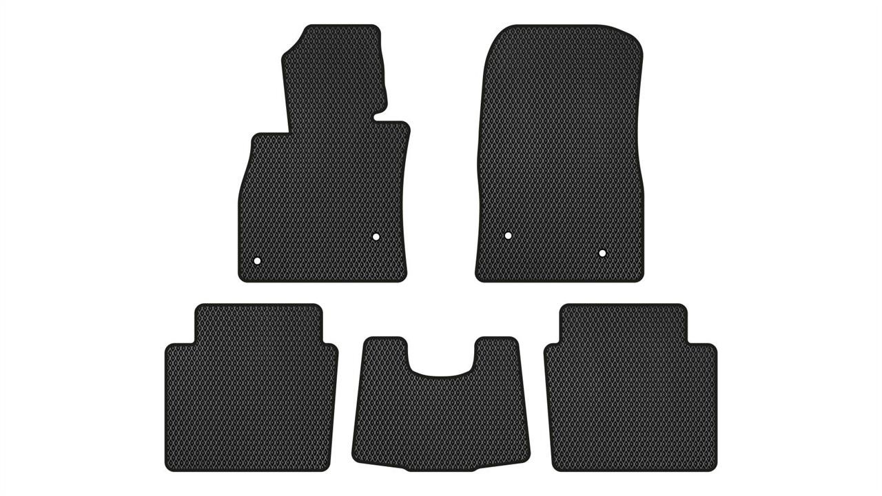 EVAtech MZ32326CB5VL4RBB Floor mats for Mazda 6 (2012-2017), black MZ32326CB5VL4RBB