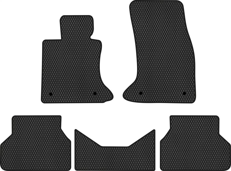 EVAtech BM1419CB5RBBE Floor mats for BMW 5 Series (2003-2010), black BM1419CB5RBBE