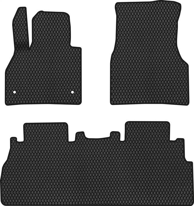 EVAtech MB41907Z3RD2RBB Floor mats for Mercedes Citan (2012-2021), black MB41907Z3RD2RBB