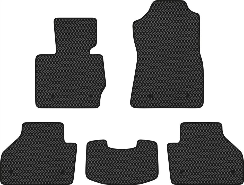 EVAtech BM21453CB5BW8RBB Floor mats for BMW X4 (2014-2018), black BM21453CB5BW8RBB