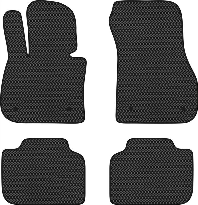 EVAtech BM22051P4BW4RBB Floor mats for BMW X2 (2017-), black BM22051P4BW4RBB