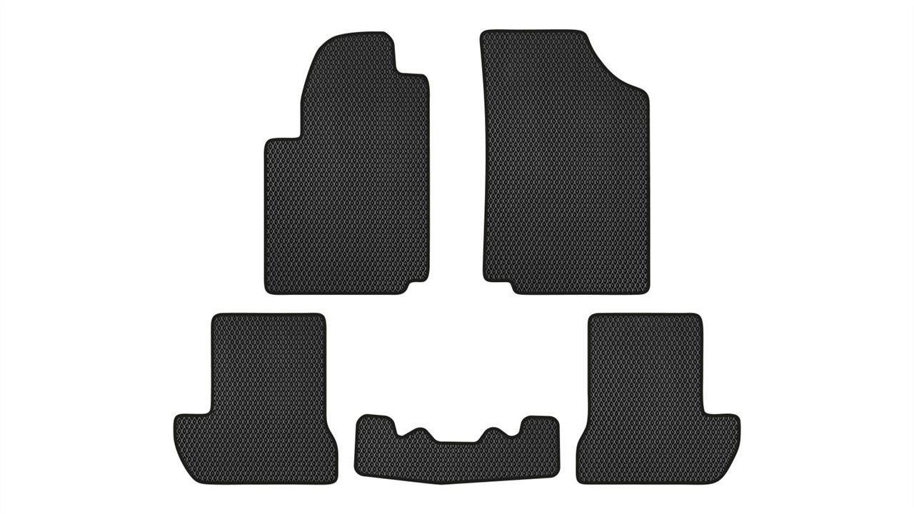 EVAtech CN22319CG5RBB Floor mats for Citroen C2 (2003-2009), black CN22319CG5RBB