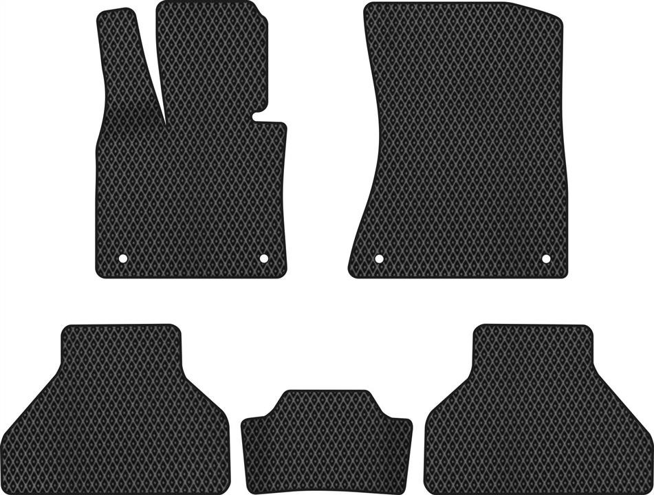 EVAtech BM32223C5LP4RBB Floor mats for BMW X5 (2006-2013), black BM32223C5LP4RBB