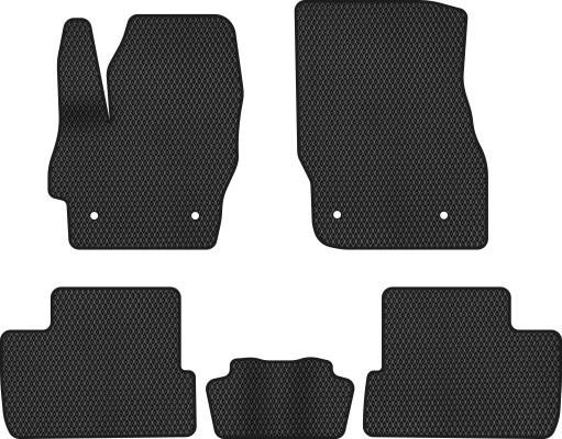 EVAtech MZ32979C5LA4RBB Floor mats for Mazda 3 (2009-2013), black MZ32979C5LA4RBB