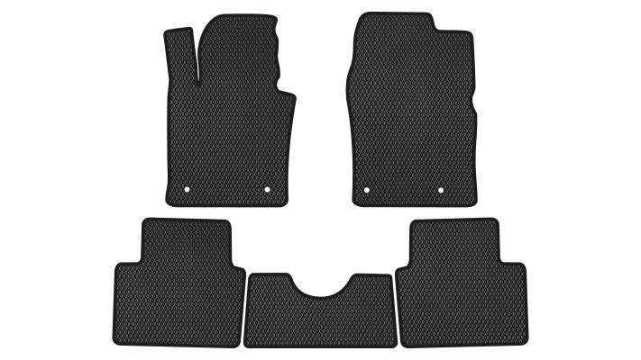 EVAtech MZ11717C5VL4RBB Floor mats for Mazda 3 (2019-), black MZ11717C5VL4RBB